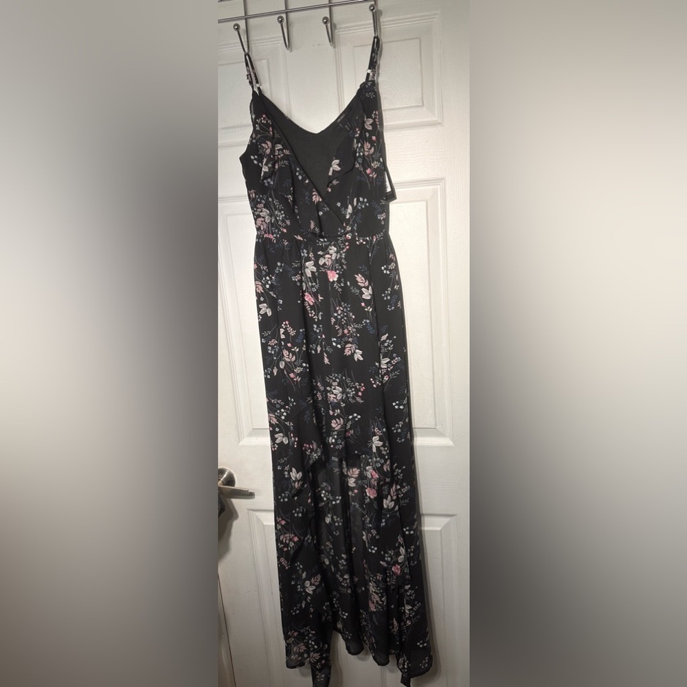 Floral Chiffon High Low Maxi Dress I  Parallel
